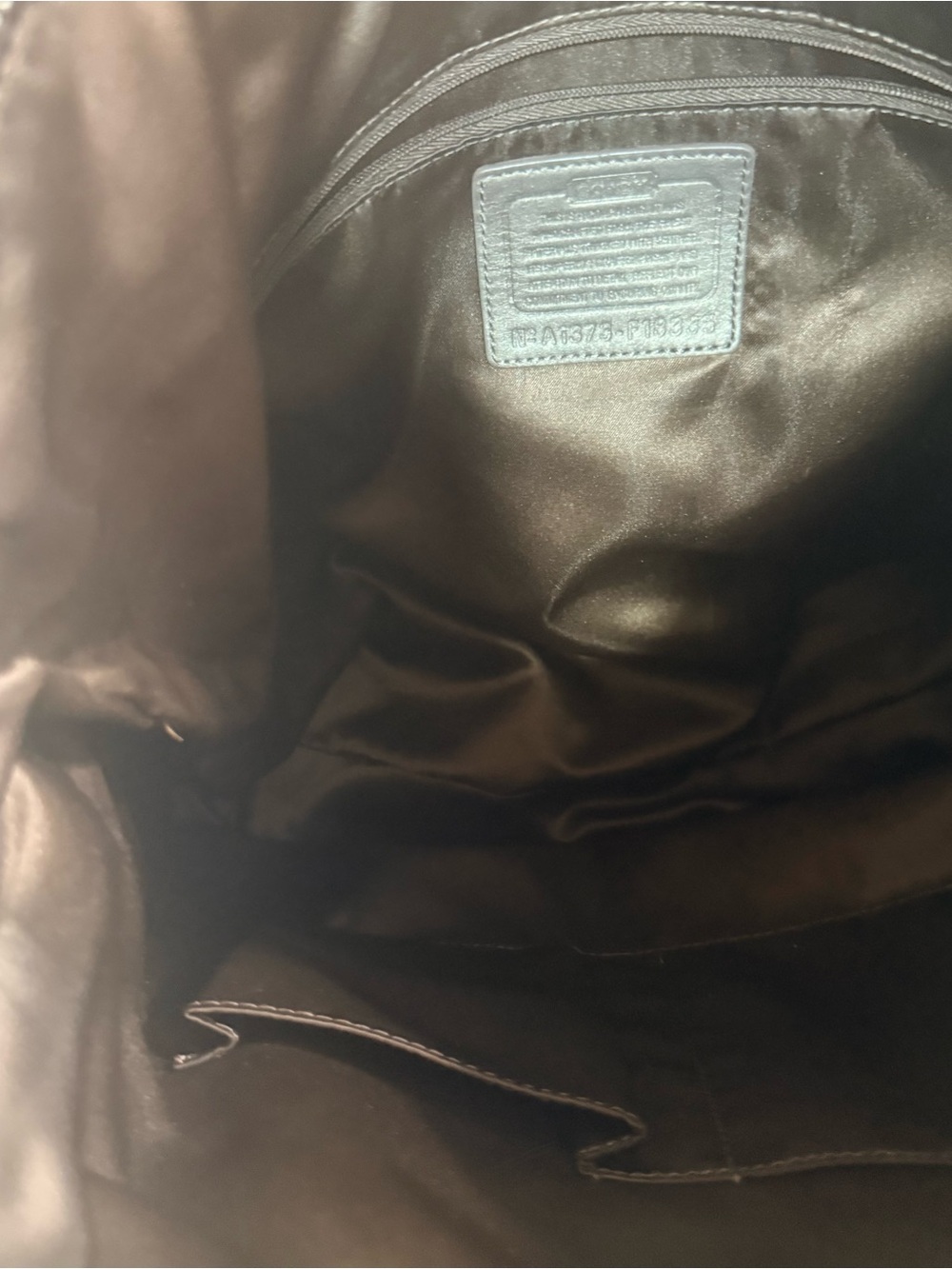 Coach Tan and Brown Signature Tote with Leather Trim - Picture 6 of 11
